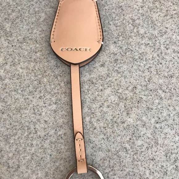 Tan Leather Coach key Fob - Picture 3 of 3